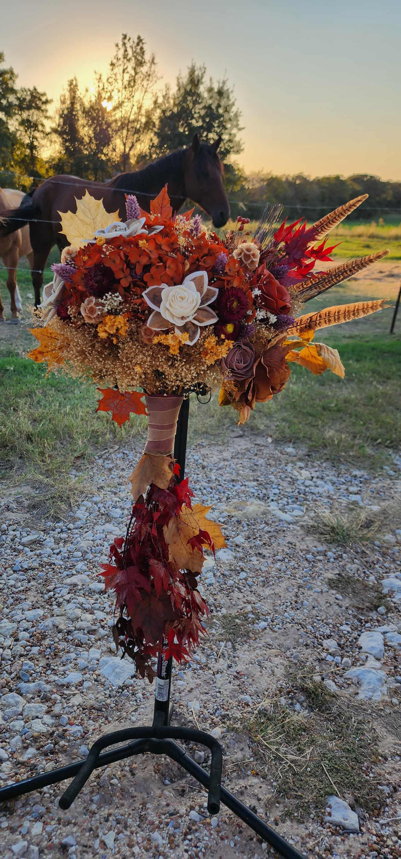 Fall Leaves Bridal Bouquet