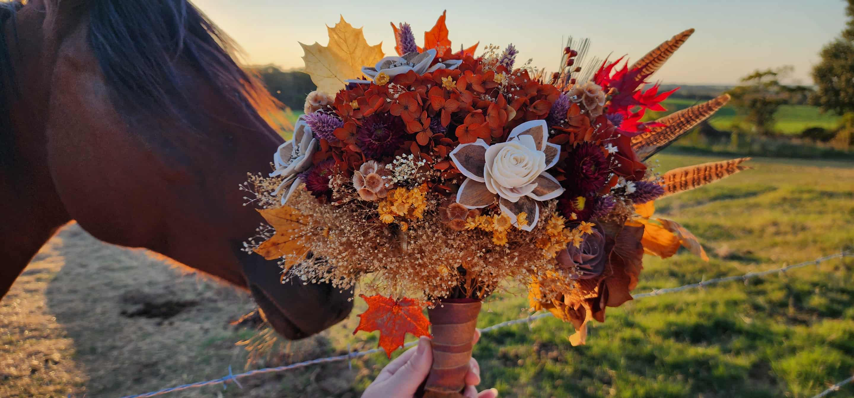 Fall Leaves Bridal Bouquet