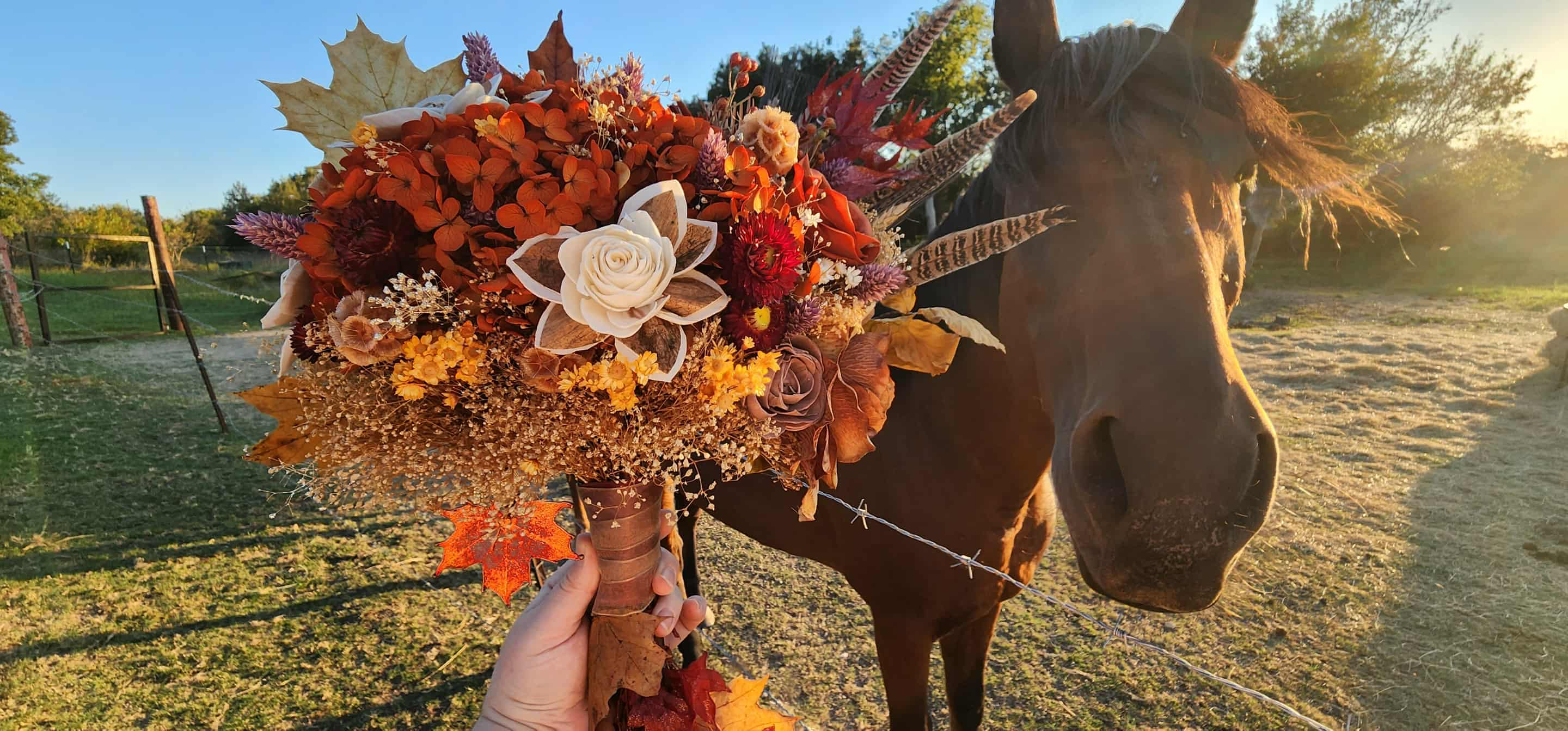 Fall Leaves Bridal Bouquet