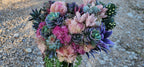 Desert Sunrise Succulent/Cactus Bridal Bouquet (Peach, Pink, Green, Purple)