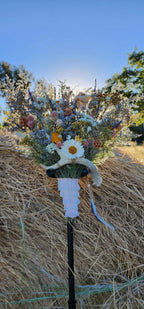 Spring Wildflower Bouquet with Real Antler