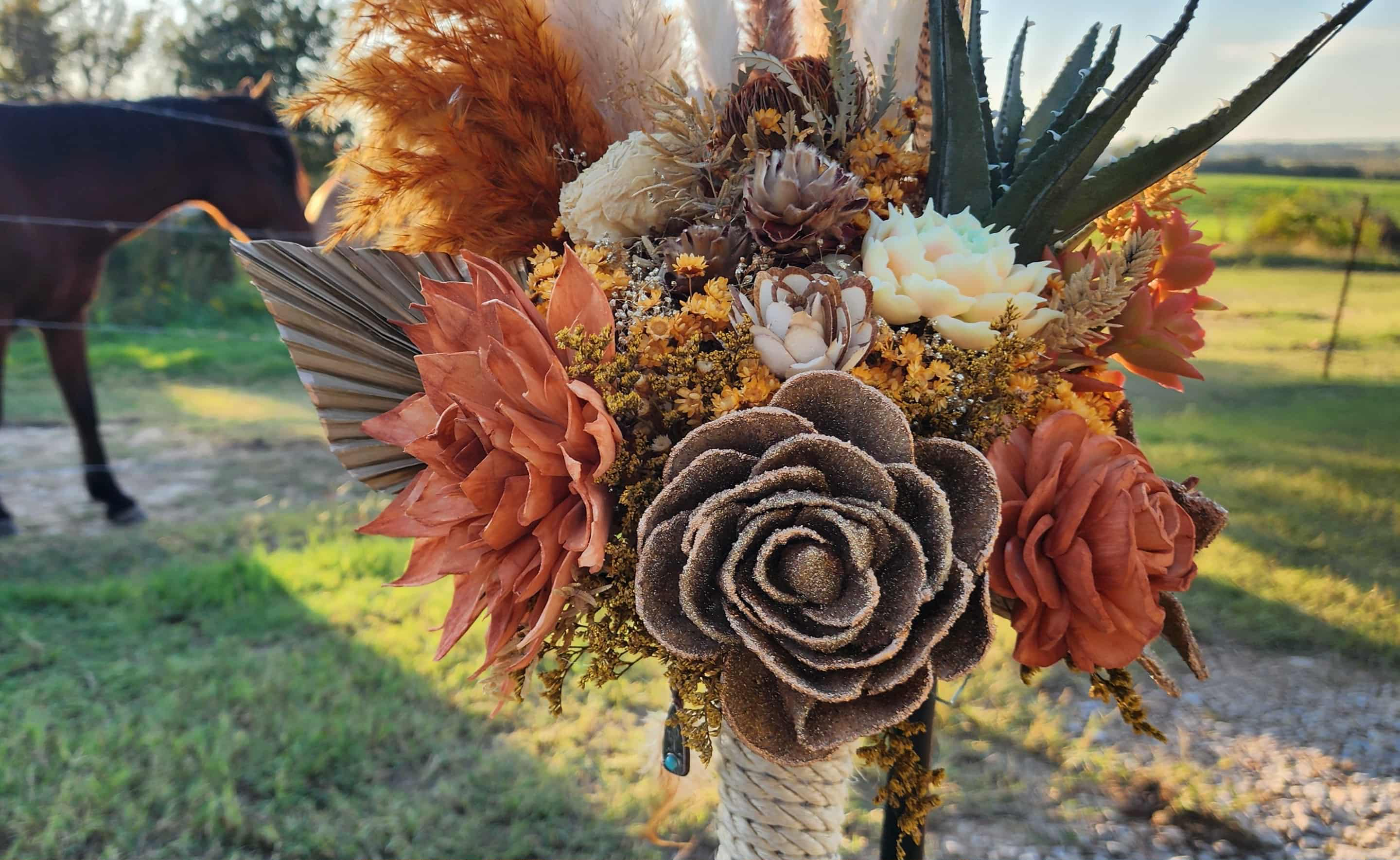 Alpine Desert Sunset Bridal Bouquet