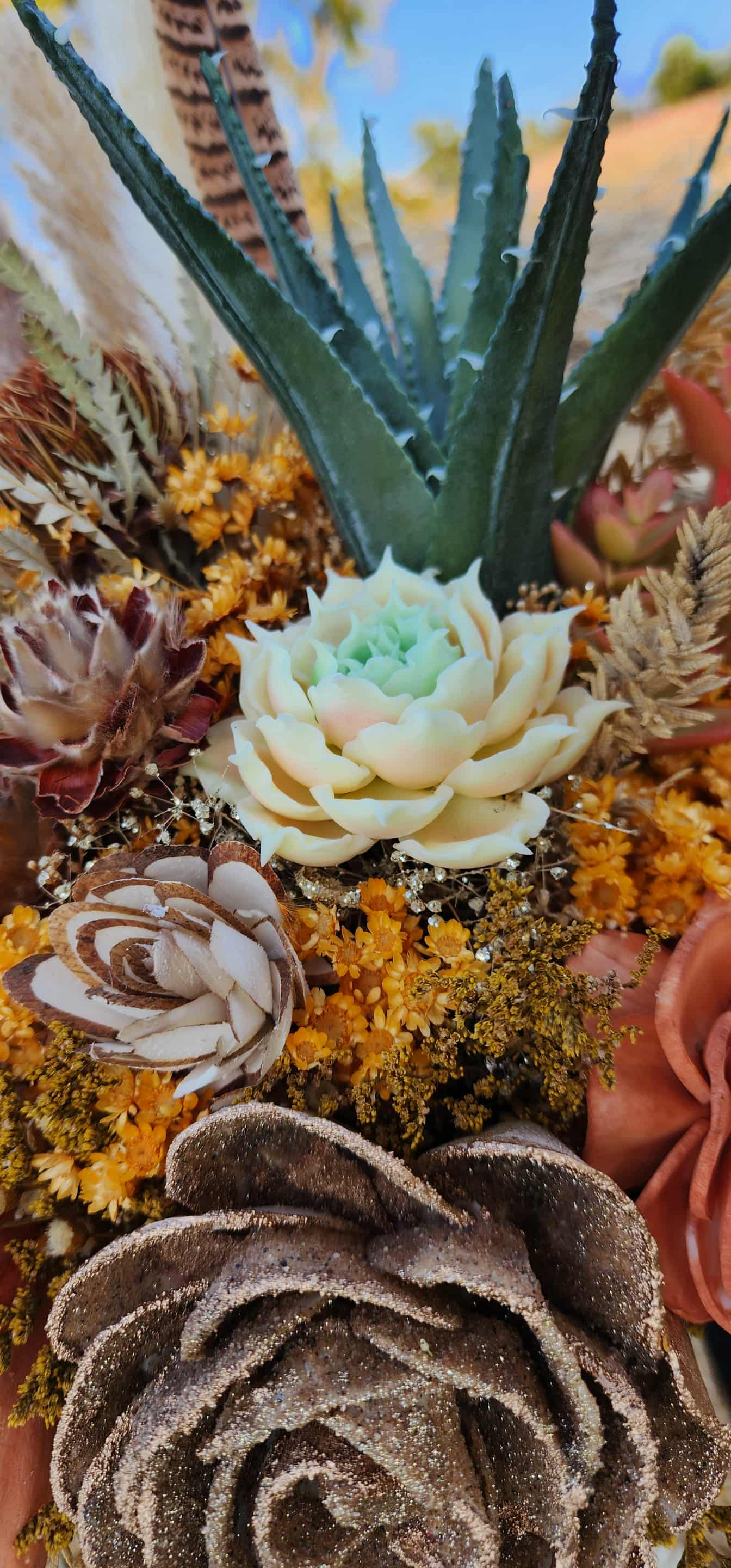 Alpine Desert Sunset Bridal Bouquet