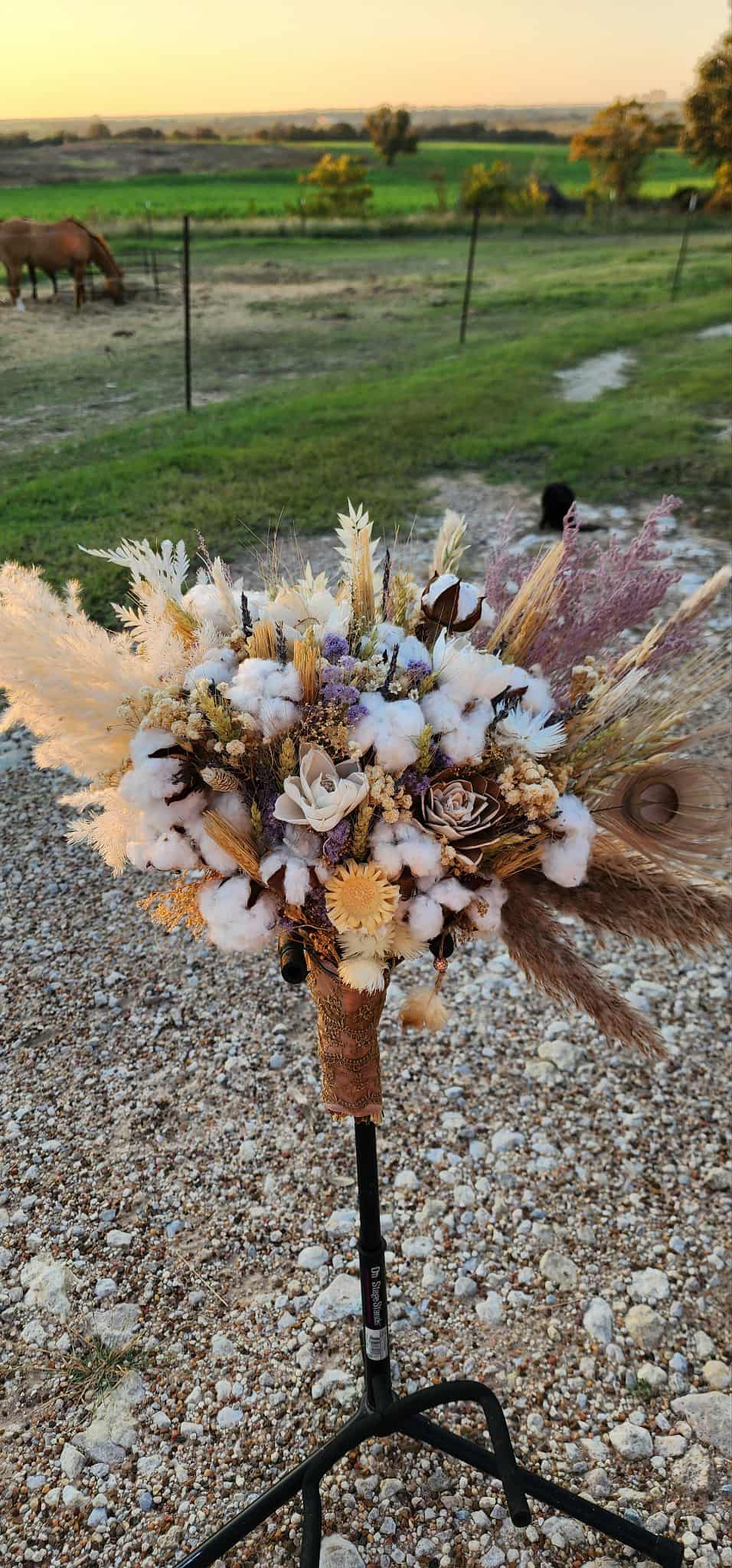 West Texas Cotton Bridal Bouquet