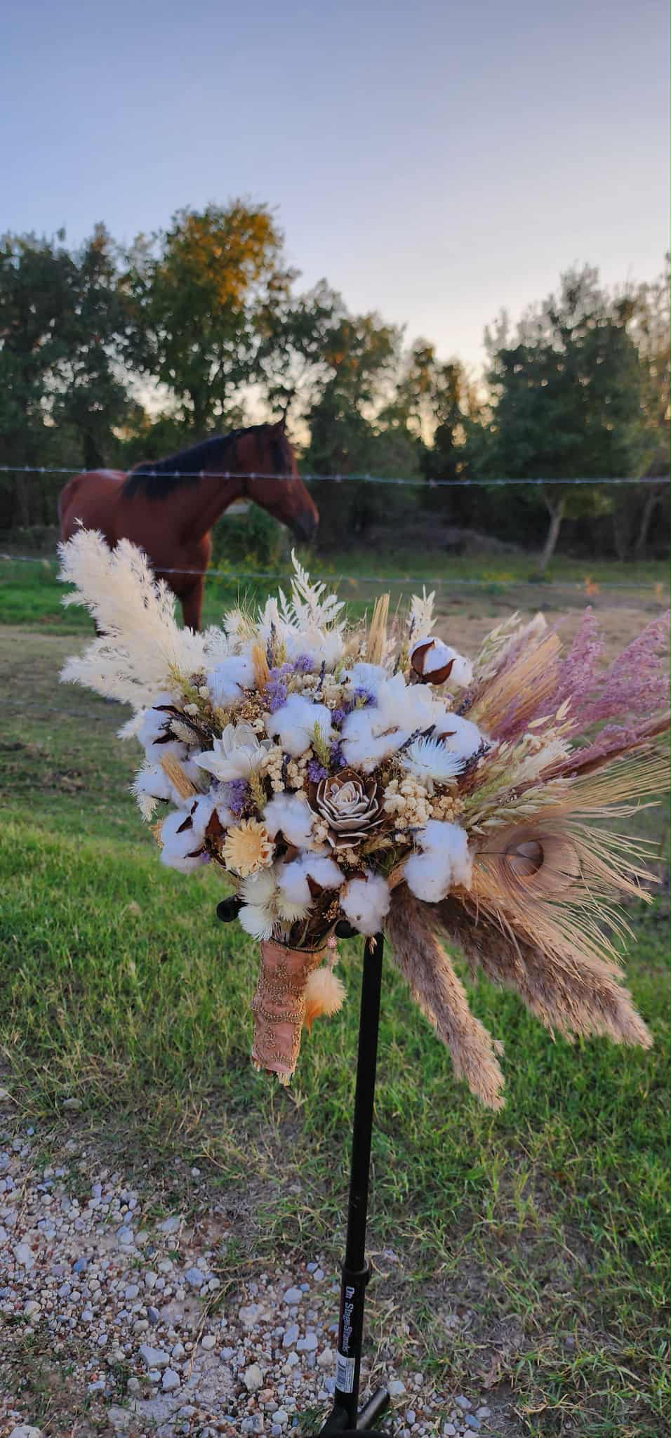 West Texas Cotton Bridal Bouquet